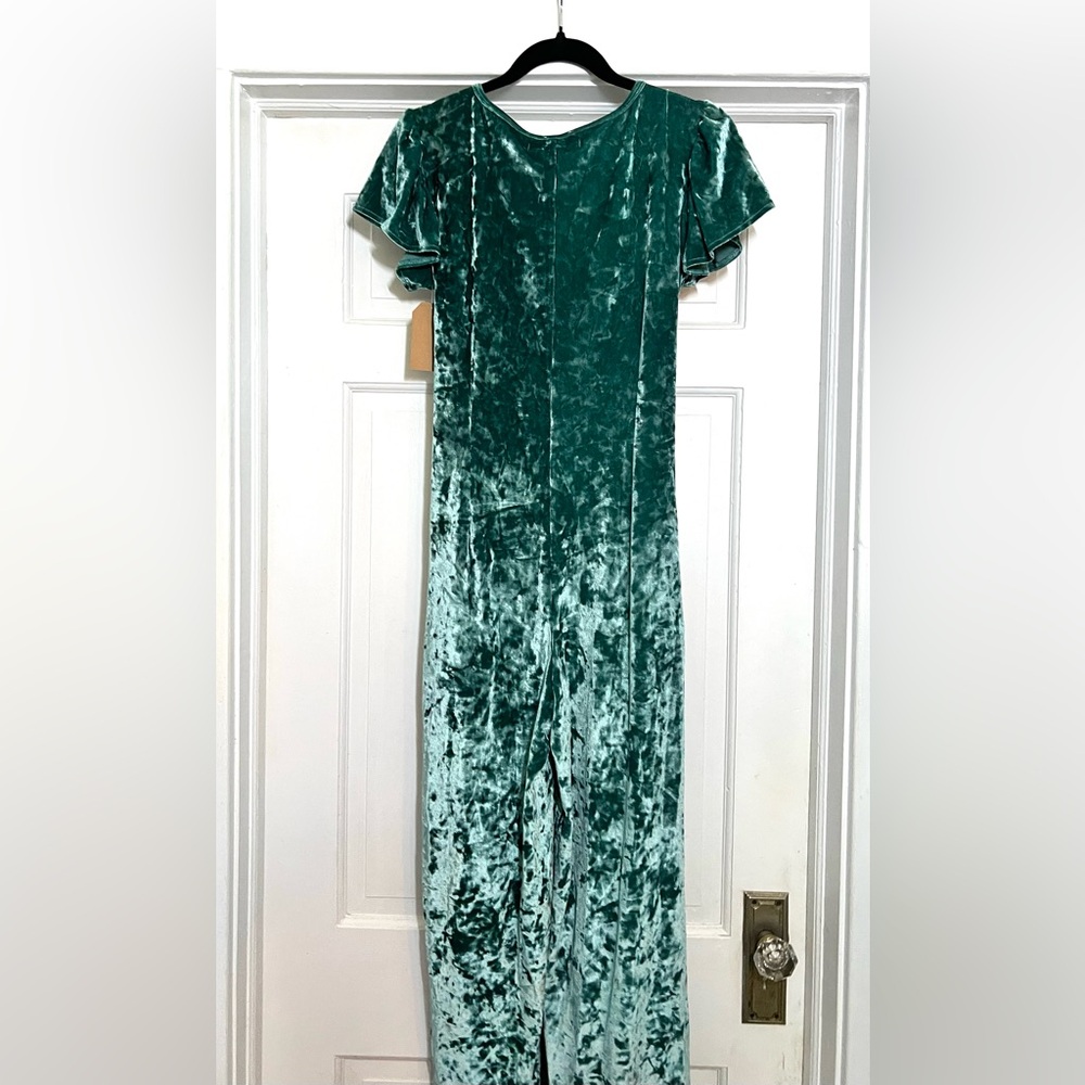 Elegant Teal Jumpsuit - Picture 5 of 7